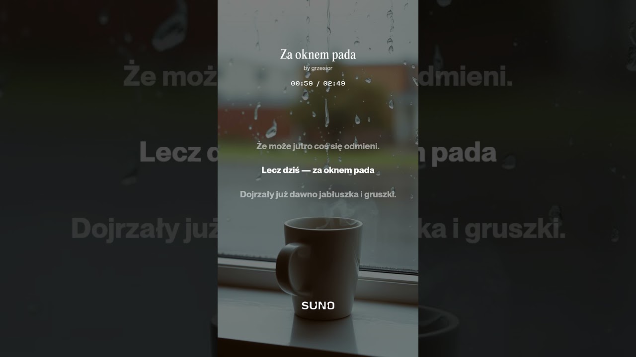Za oknem pada