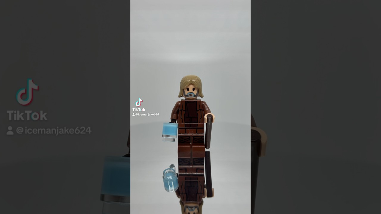 The Hermit minifigure from eclipseGRAFX 
