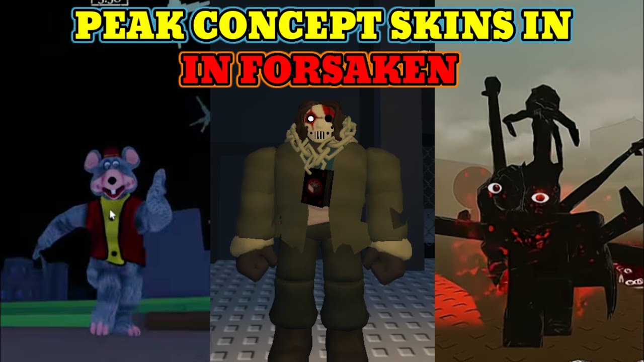 Peak Concept Skins in Forsaken| Fangame| Roblox| Gameplay!!