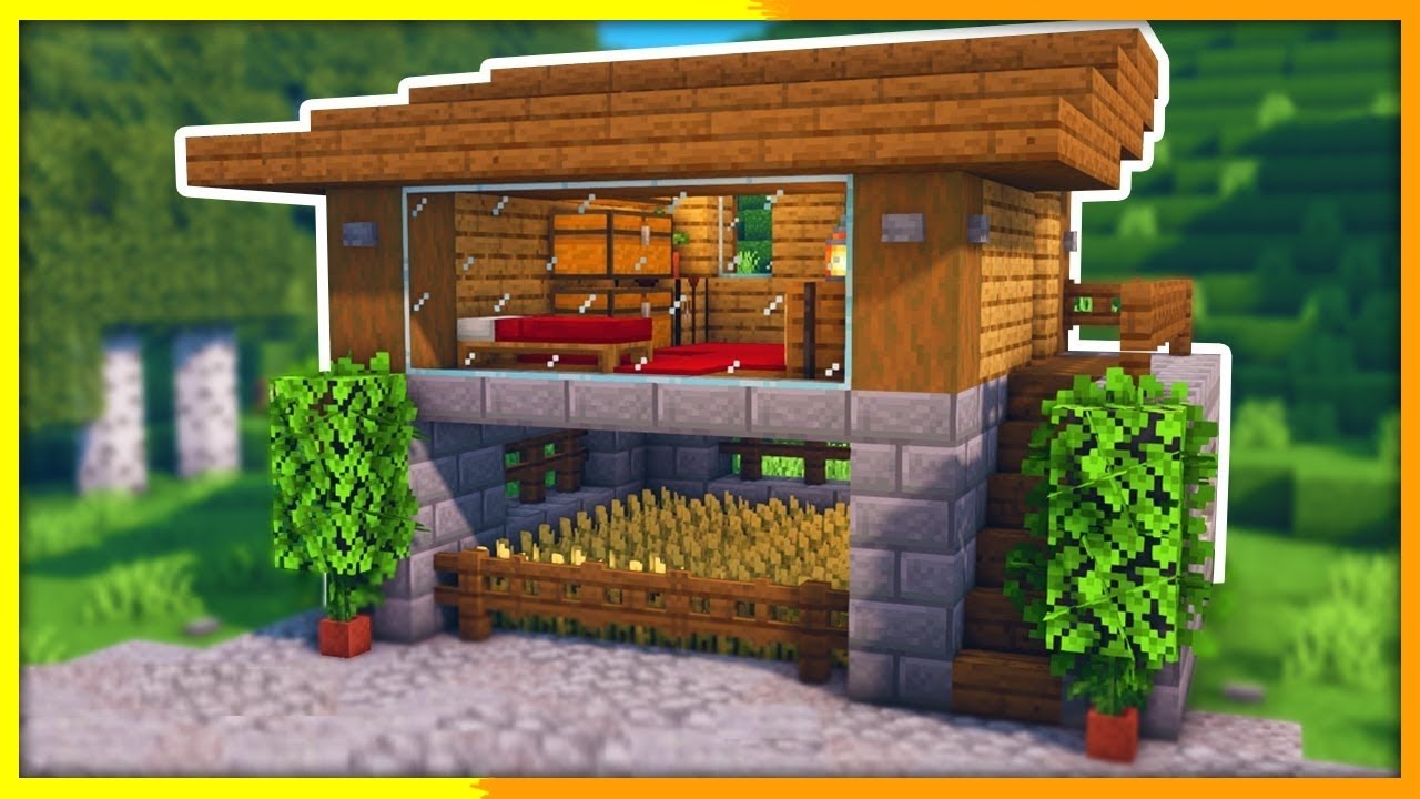 einfaches Minecraft Starter Haus bauen Tutorial 1.18 - Anfänger Haus bauen in Minecraft Survival