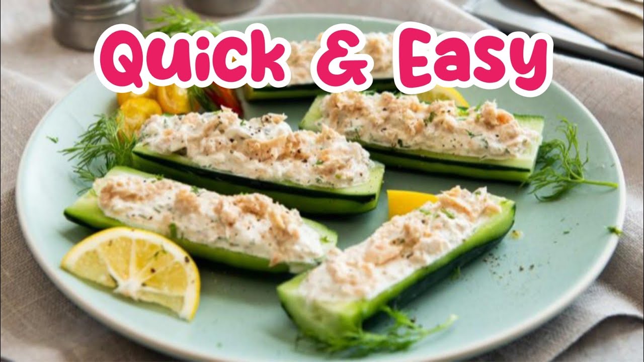 Quick and easy cucumber snack recipe