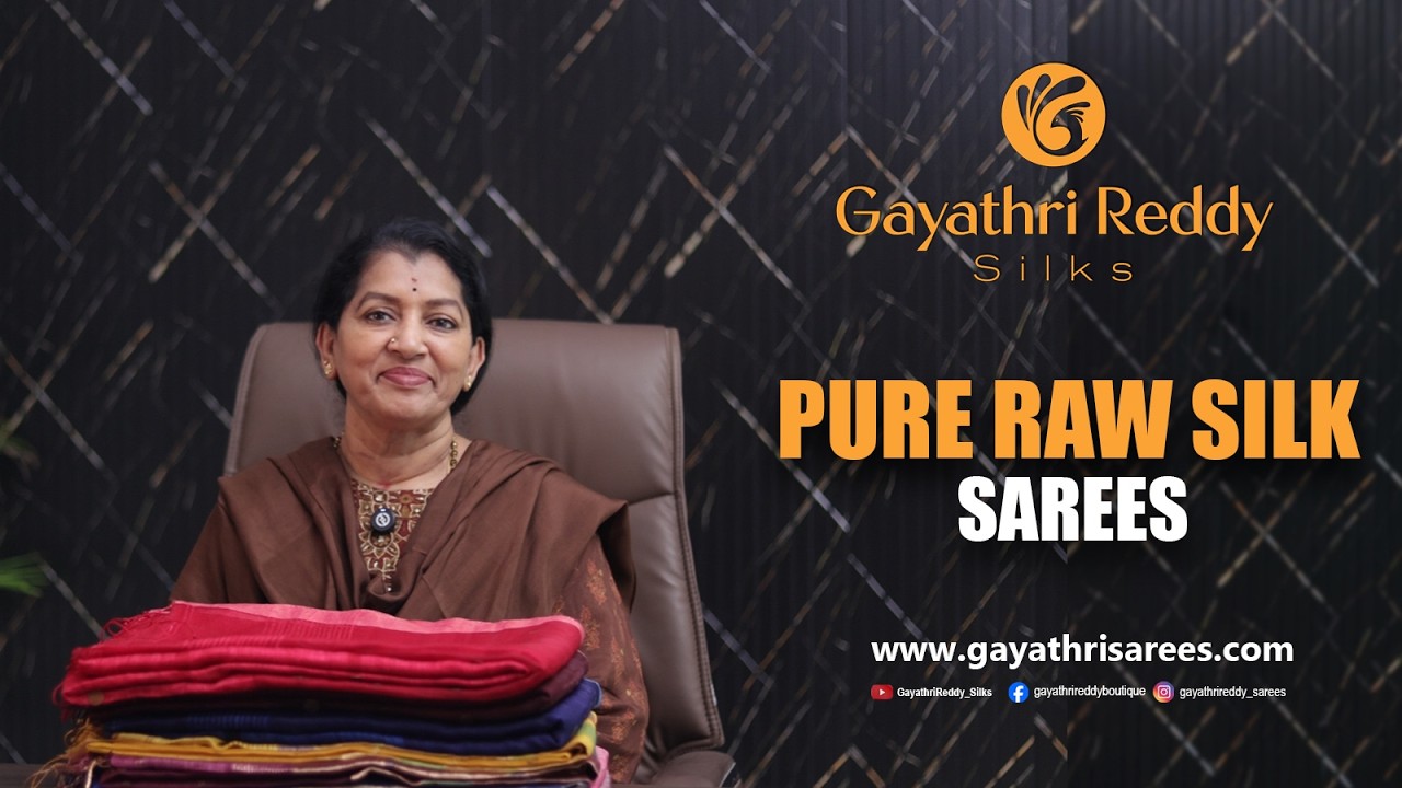 Pure raw silk SAREES | #GayathriReddy |