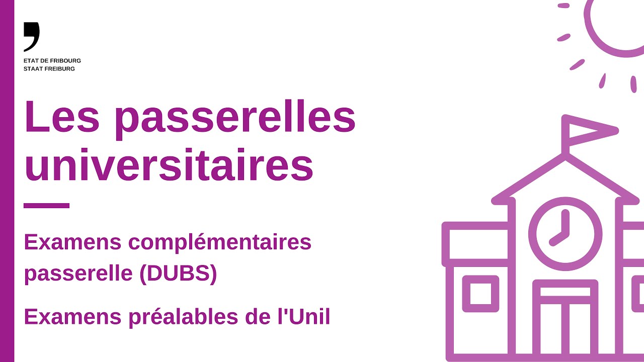 Les passerelles universitaires (examens compl&eacute;mentaires passerelle, examens pr&eacute;alables)