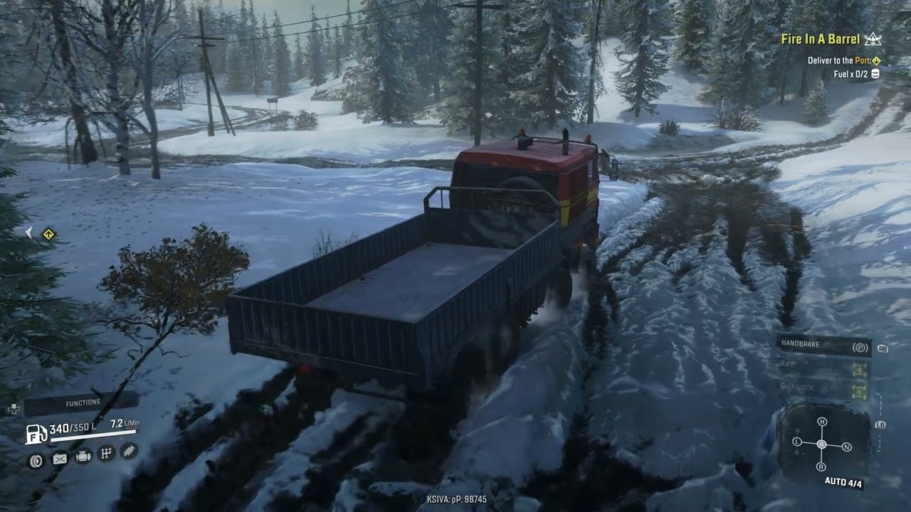 SnowRunner Career Mode | Episode 17 | Fire In A Barrle(Alaska North Port)
