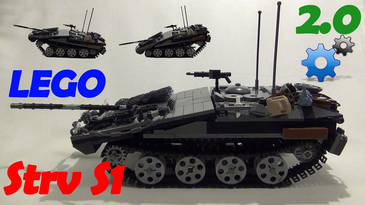 LEGO Strv S1 (Ver 2.0) [Lego Tank MOC] (reuploaded)