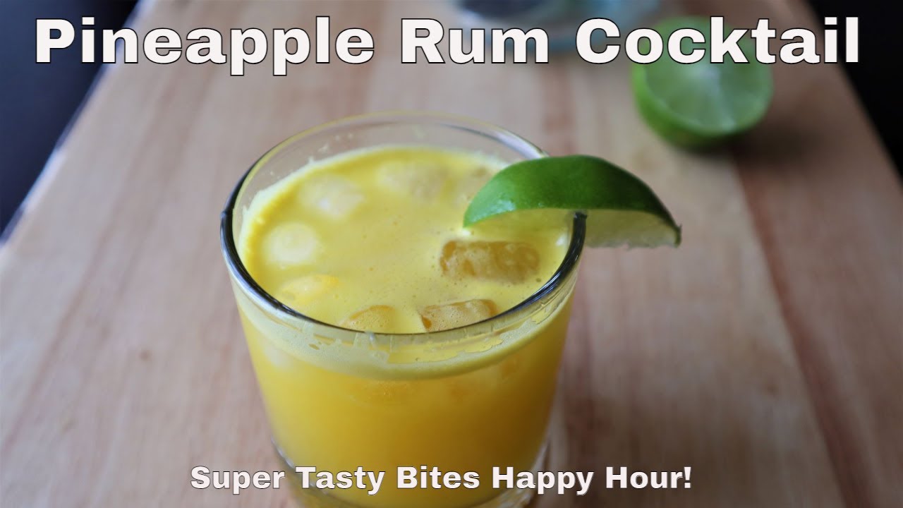 Pineapple Rum Cocktail - 3 Ingredient Cocktail Recipes