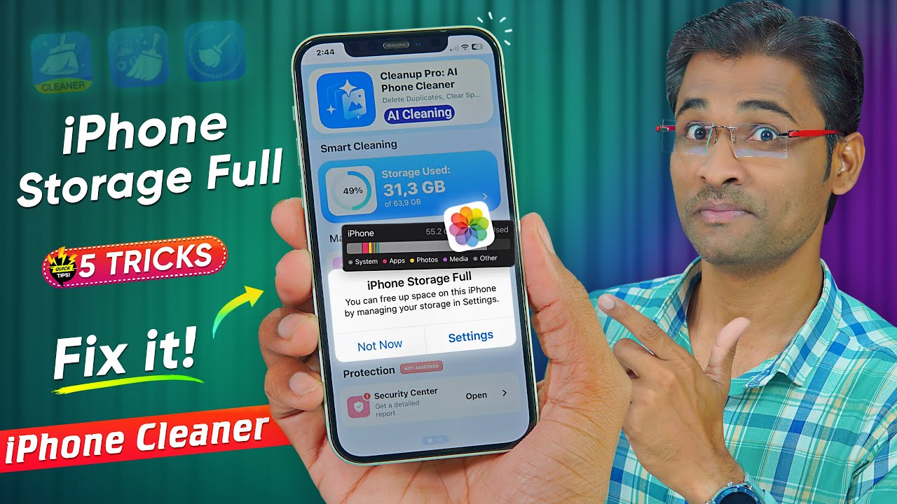 Top 5 Ways to Fix iPhone Storage Full Problem on iPhone 15 & 16 | Best AI Cleaner App for iPhone