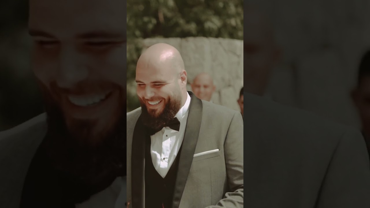 ردة فعل زوجي لما شافني بفستان الزفاف لأول مرة🥹 BRIDE REVEAL 👰🏼&zwj;♀️ #bride #عروس الفيديو كامل قريبا