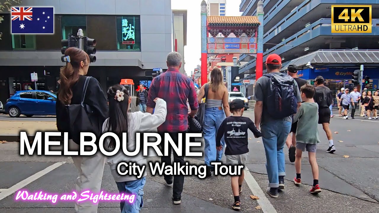 Walking Tour Through Melbourne Chinatown & Tianjin Gardens | City Sights & Culture in 4K | Australia