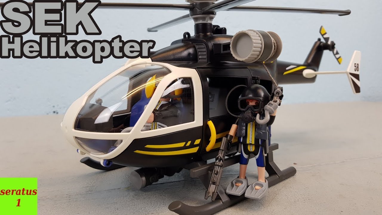 Playmobil SEK Helikopter 9363 auspacken seratus1 Spezialeinsatzkommando