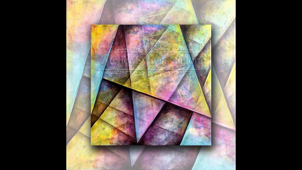 Acrylmalerei - mit Licht und Schatten Formen definieren | Creating depth with light and shading.