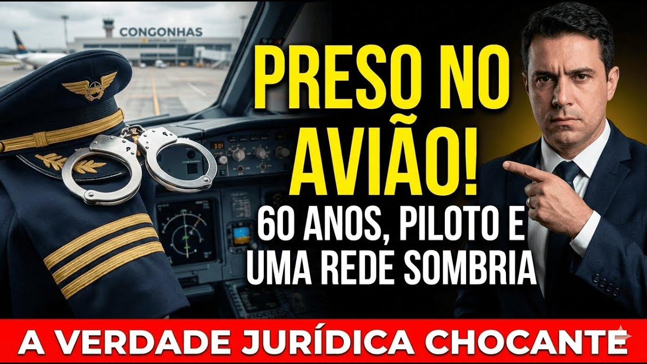 BOMBA EM CONGONHAS! Comandante retirado de avião por rede de exploração infantil.