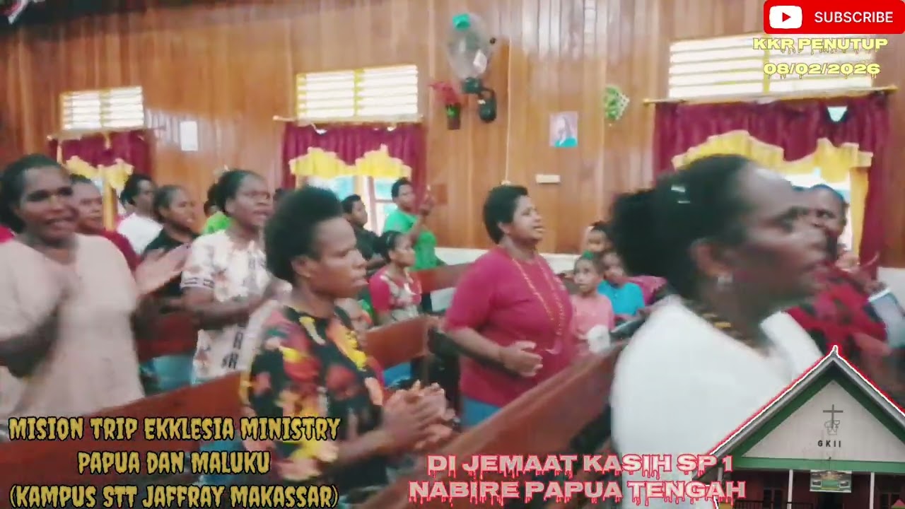 Mision trip Ekklesia ministry Papua dan Maluku ( STFT jaffray makassar) Di jemaat kasih Nabire.