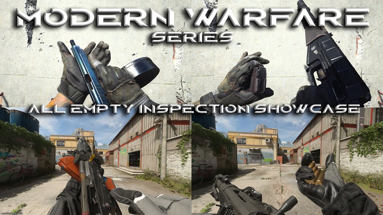 All Empty Inspection In Modern Warfare [2019-2023] Series Showcase 4K (ASMR)