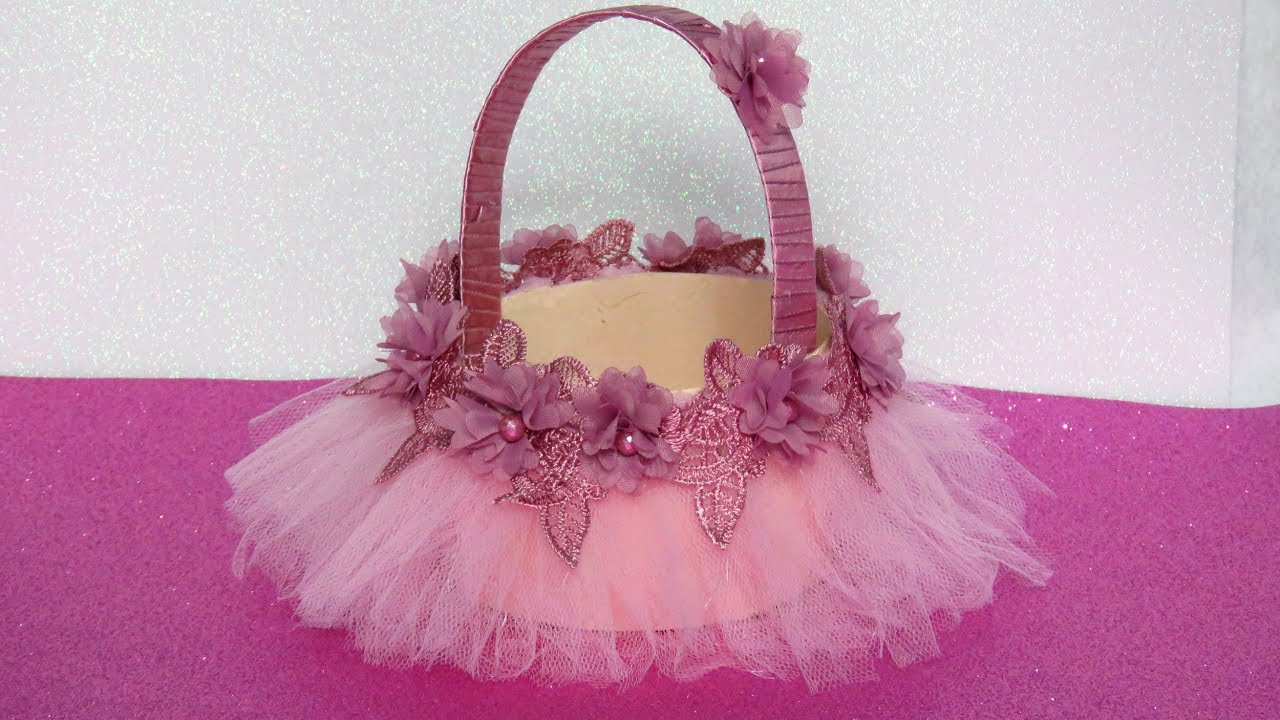 Cesta de Papel Saia de Bailarina ♥ Lembrancinha #tule  | Amelia Requintada