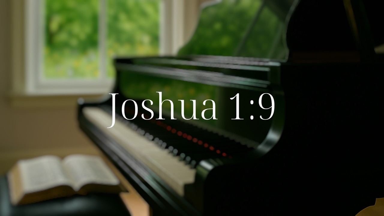 Joshua 1:9 |  Daily Bible Verse, Prayer & Piano Music | Praying Through the Bible
