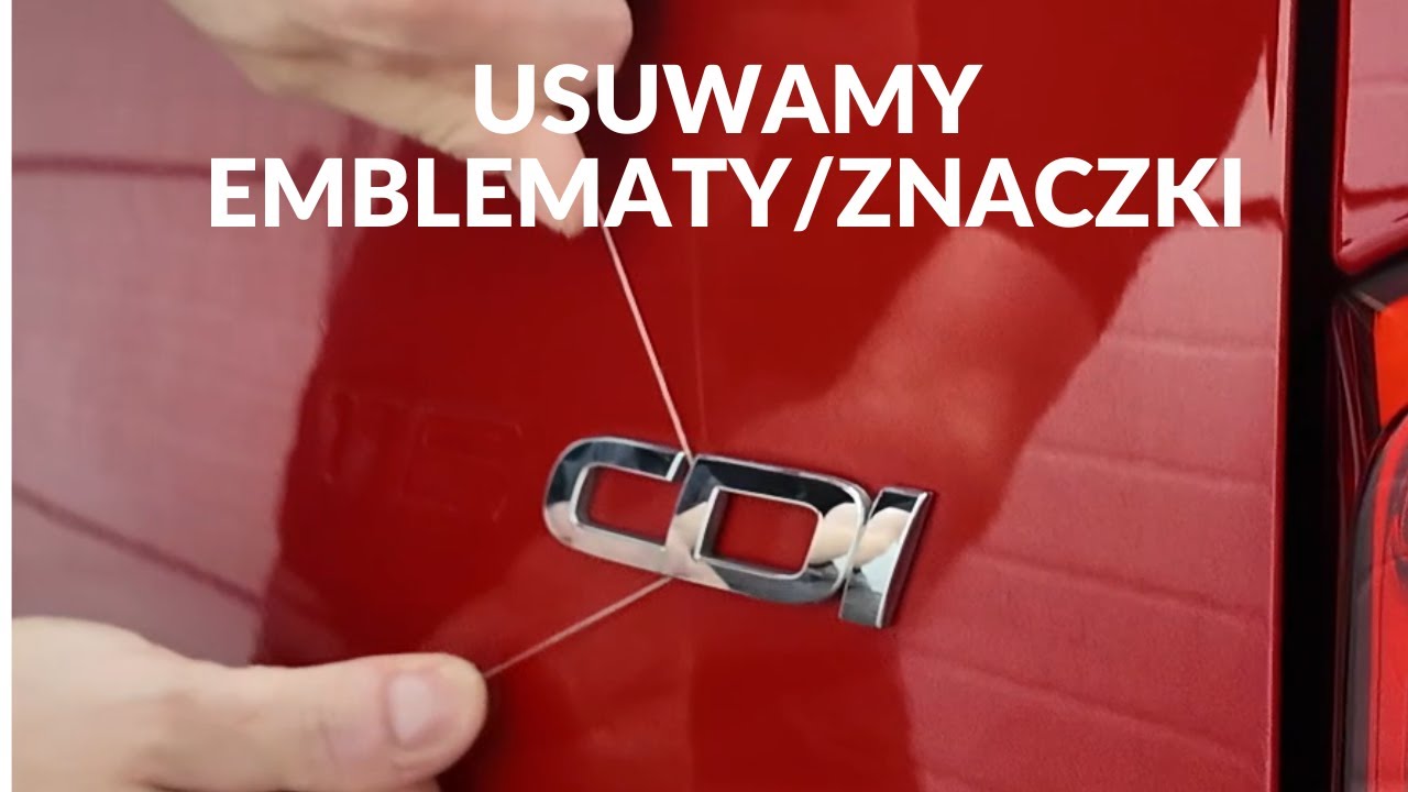 Jak bezpiecznie usunąć emblemat lub znaczki z karoserii samochodu carDNA