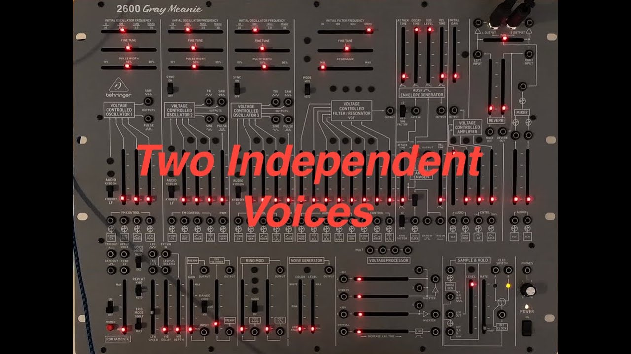 Behringer 2600 - Quick Tips Tutorial 6 - Two Independent Voices