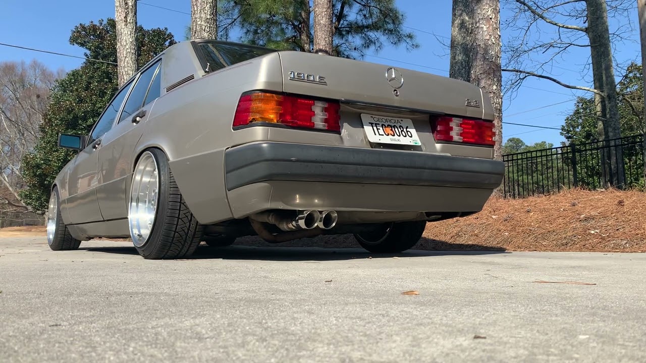 My 190E with new exhaust