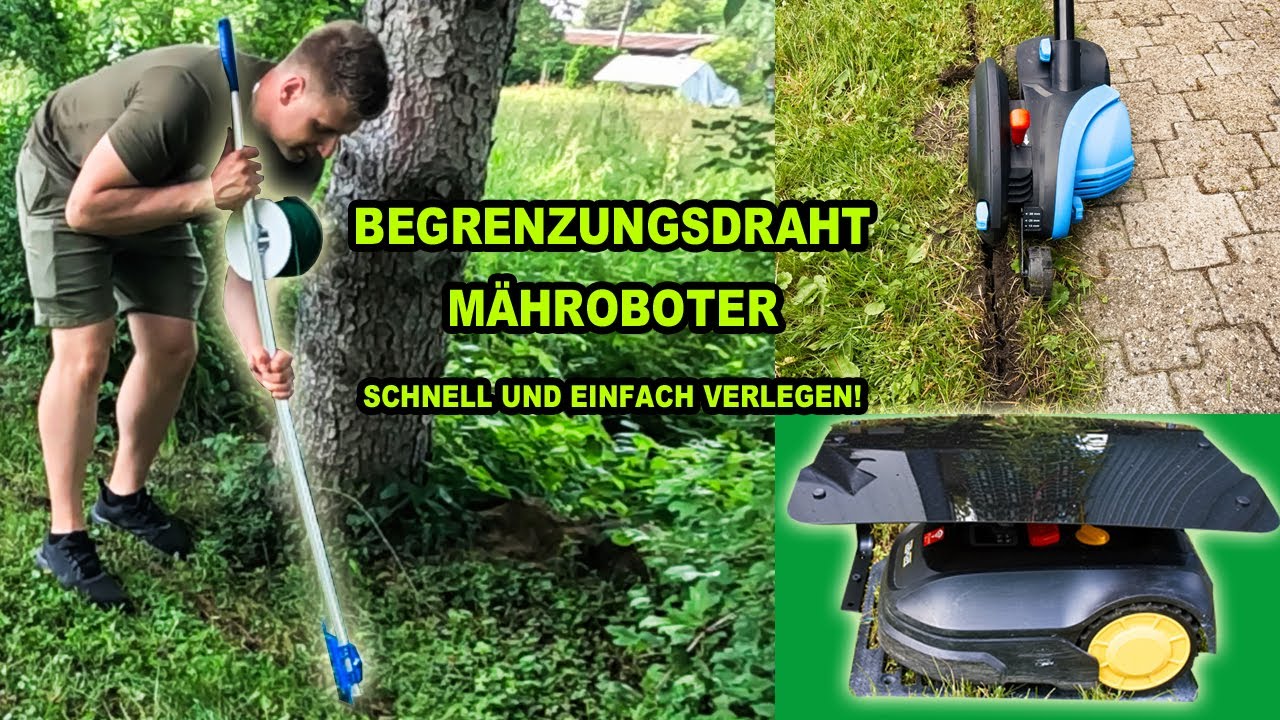 BEGRENZUNGSDRAHT VOM RASENMÄHROBOTER VERLEGEN - EINFACH WIE NIE - MIT DEN RICHTIGEN 2 WERKZEUGEN!