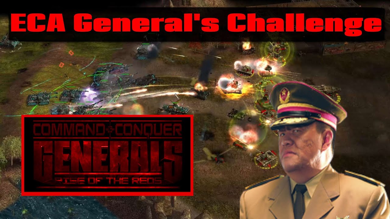 C&C Generals: Rise of the Reds General's Challenge - ECA vs Tank General