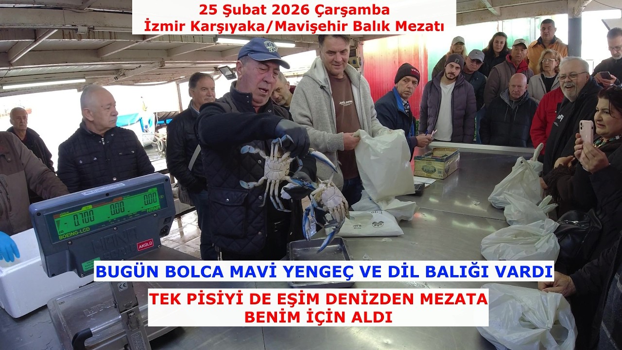 MEZATTA BUGÜN BOLCA DİL BALIĞI VE MAVİ YENGEÇ VARDI. TEK PİSİYİ DE BİZ ALDIK.