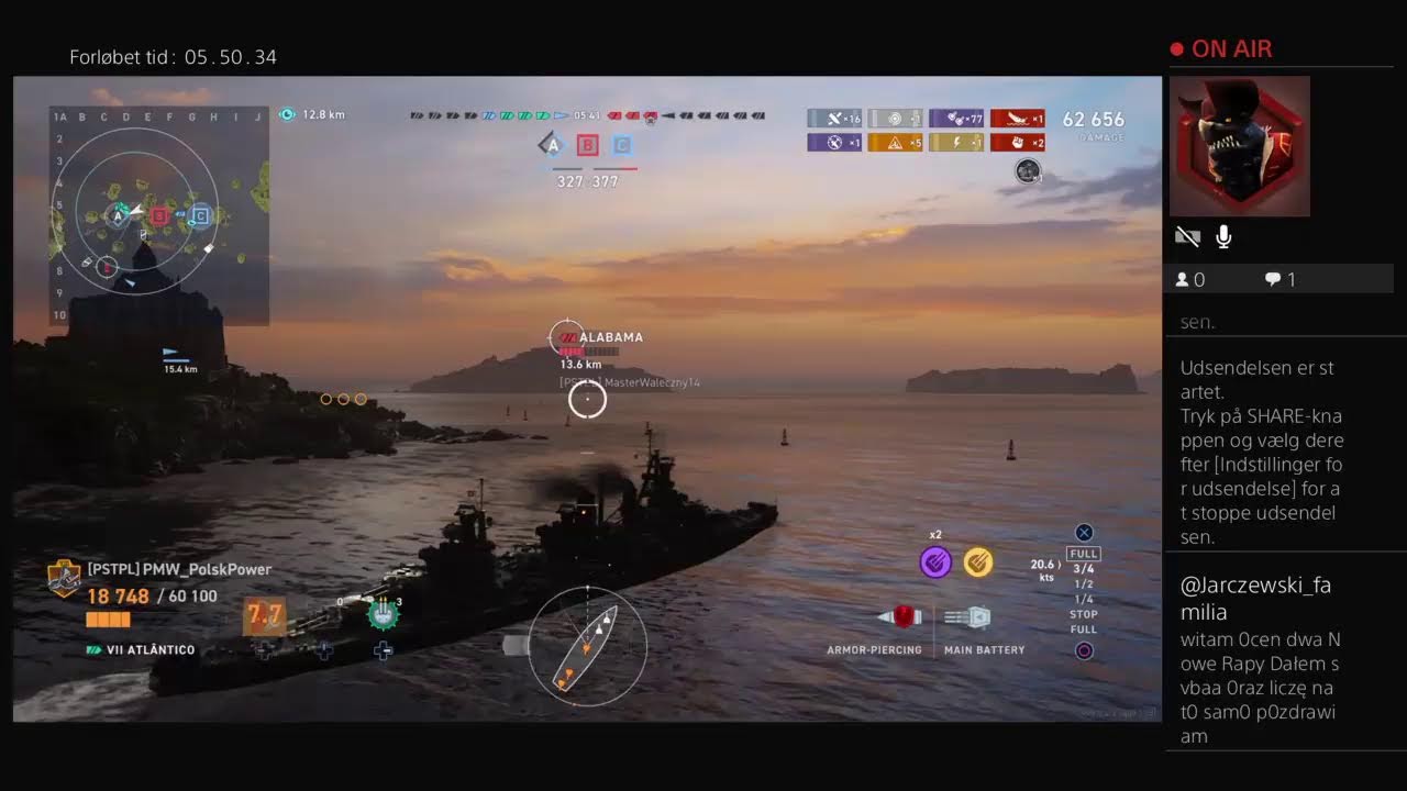 We Play Wold of Warships Legends Prof Gaming Clan Battel Talking Polish English Danish