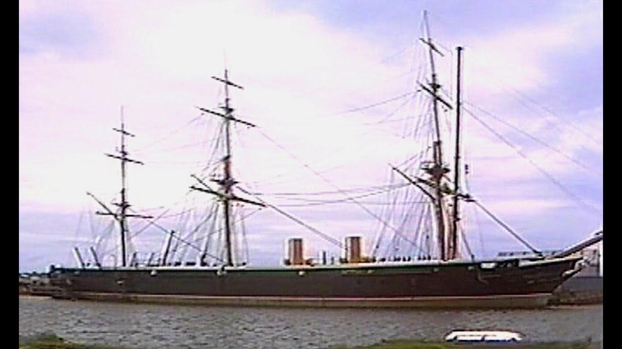 HMS Warrior leaves Hartlepool for Portsmouth - BBC Look North - 11th June 1987
