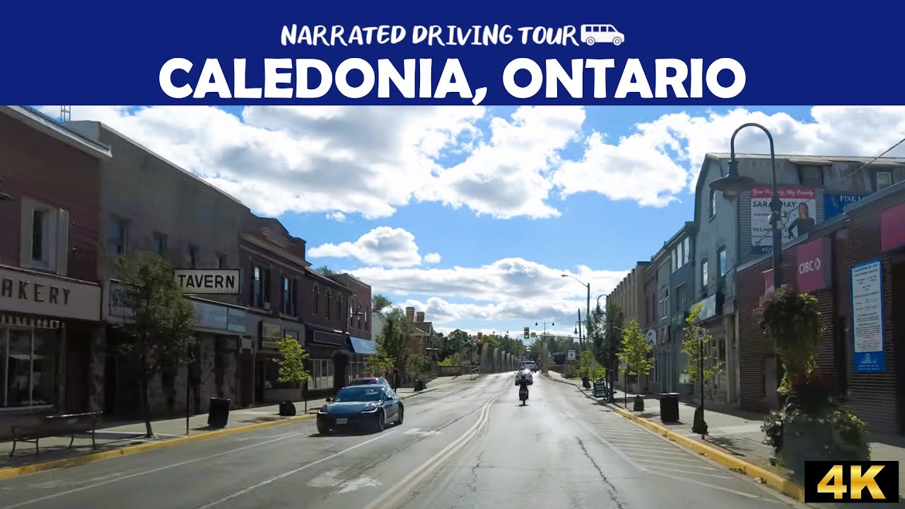 🚗 Scenic 4K Drive Through Caledonia, Ontario 🇨🇦 | Charming Small-Town Views Along the Grand River 🌉