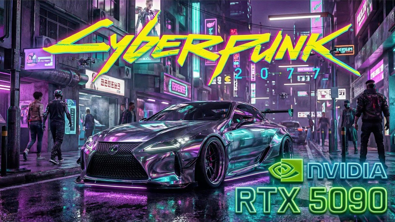 Cyberpunk 2077 | RTX 5090 | Lexus LC 500 Liberty Walk MOD | DLSS 4.5 | Path Tracing ON | 4K Ultra