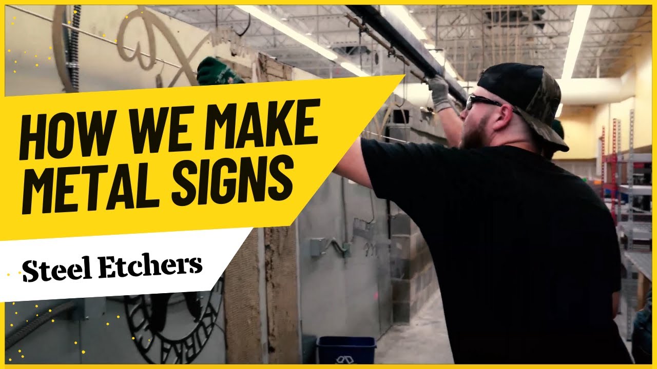 💥 How Steel Etchers Make Your Custom Metal Signs? (Must Watch)