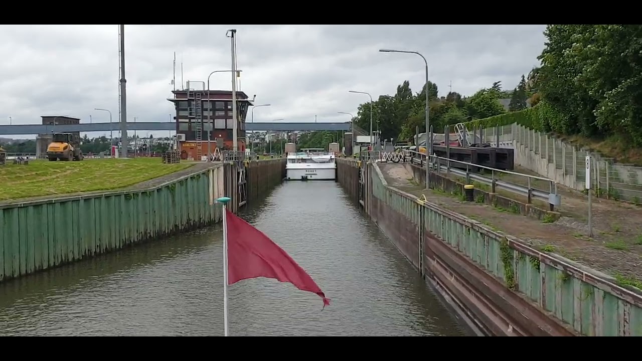 Koblenz, Fahrt zur Mosel-Schleuse - 14.06.24
