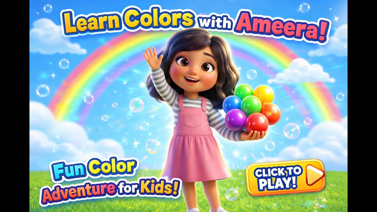 Learn Colors with Ameera: Fun Color Adventure for Kids!