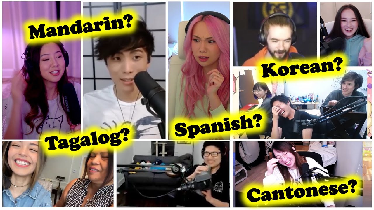 Compilation of OTV & Friends speaking other languages | ft. Toast, Jacksepticeye, Sykkuno, Lilypichu