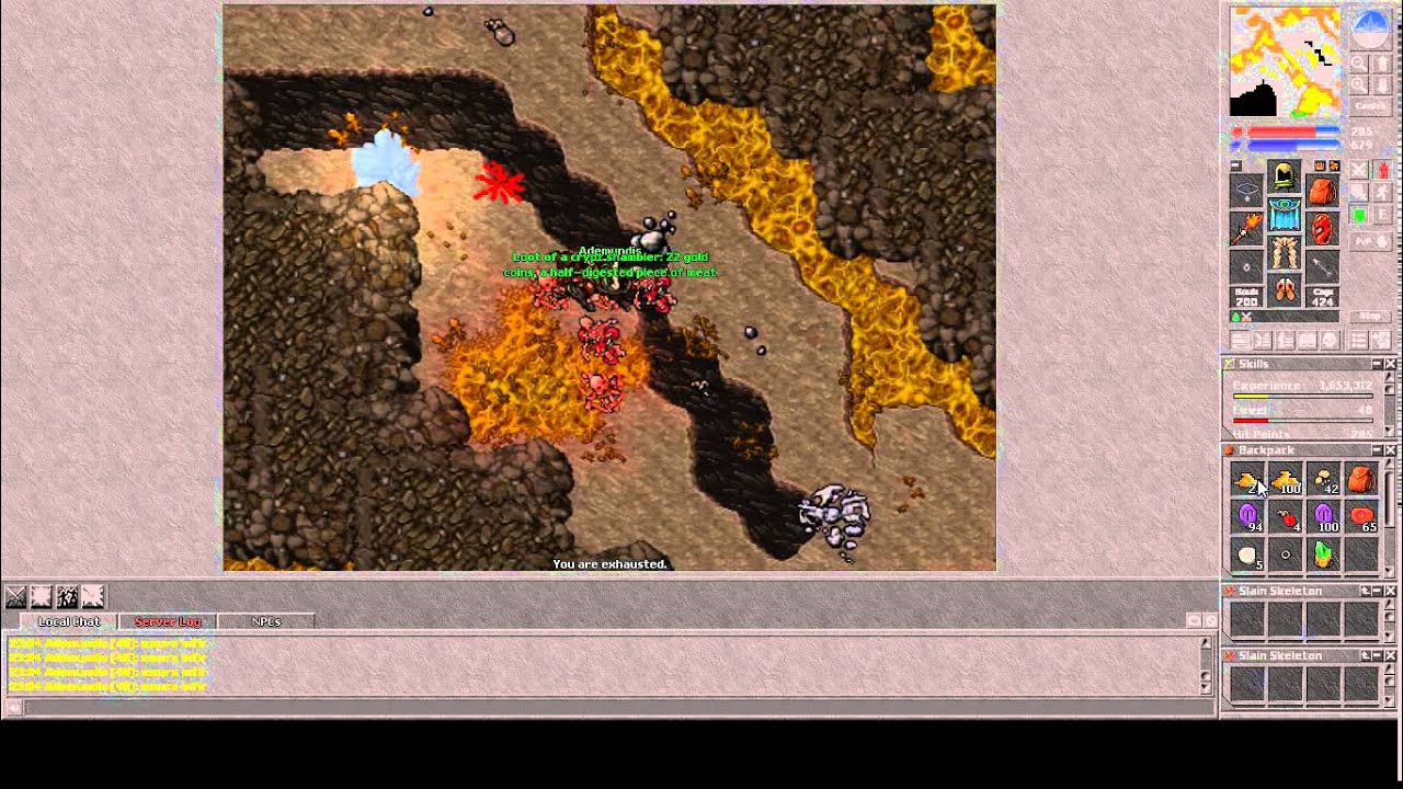 Tibia coś o taskach na spike