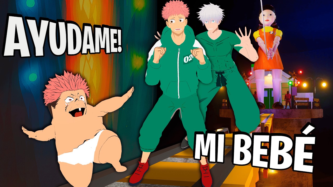 ITADORI, GOJO y BEBE SUKUNA en los JUEGOS del CALAMAR | Jujutsu Kaisen VR