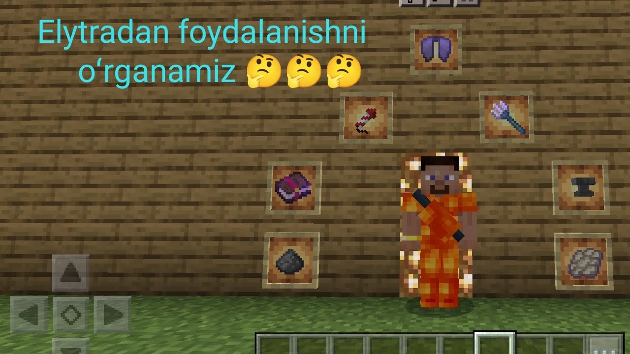 Minecraft.Elytra bilan uchish yoʻllari.