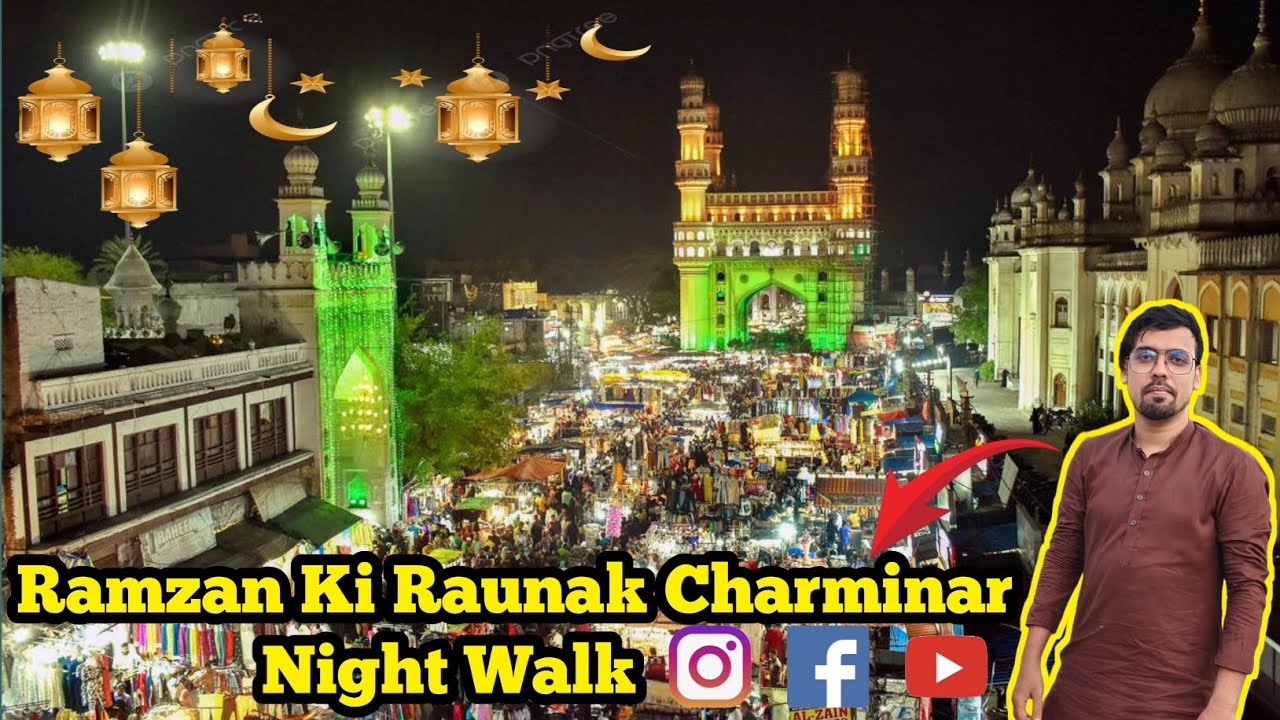 Charminar Street Shopping in Hyderabad 2025 || Ramadan Night Walk #streetshopping