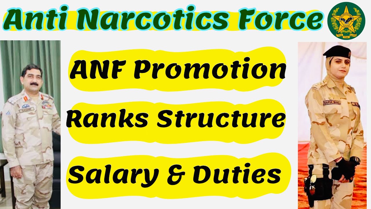 ANF Ranks structure , Salary and promotion | Anti Narcotics Force Rank Structure 2022