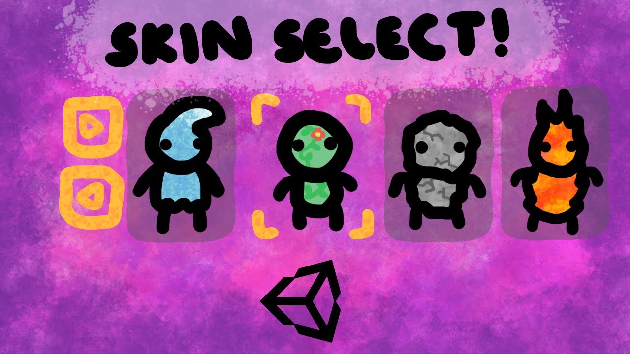 UNITY SKIN/CHARACTER SELECTION/CUSTOMISATION MENU EASY TUTORIAL