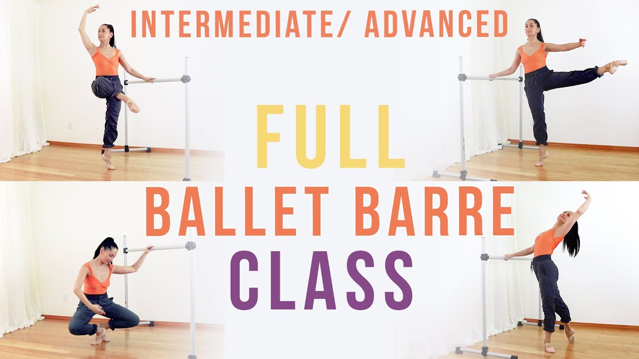 Full INTERMEDIATE/ADVANCED Ballet Barre Class for Adults (in a Small Space)| Nataliya Bondar-Shelest