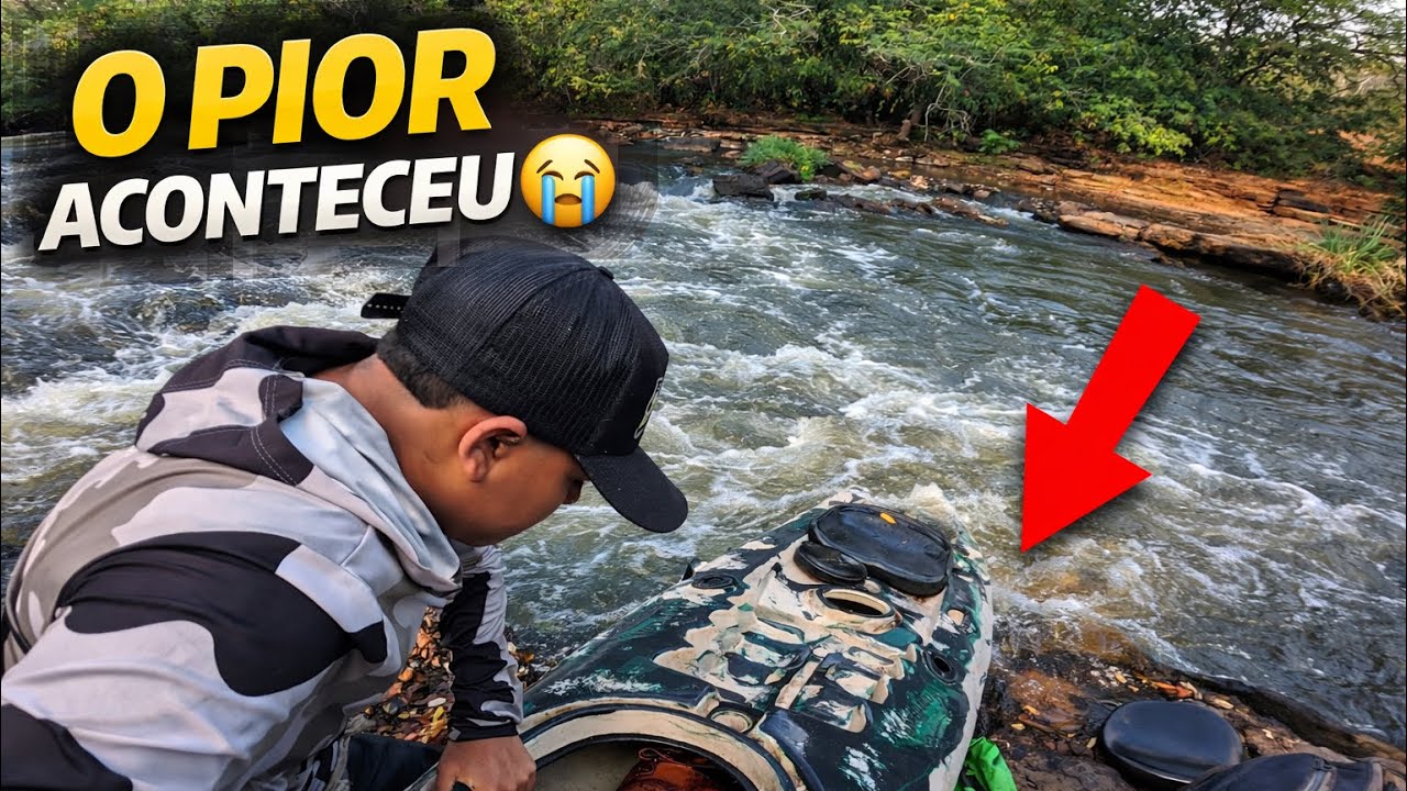  O CAIAQUE AFUNDOU E PERDEMOS AS TRALHAS DE PESCA! 