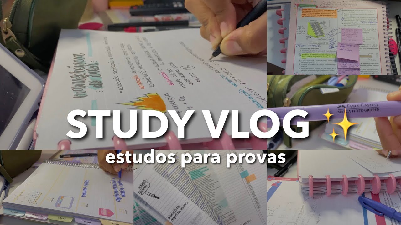 STUDY VLOG | estudos para provas ✨🫶🏻