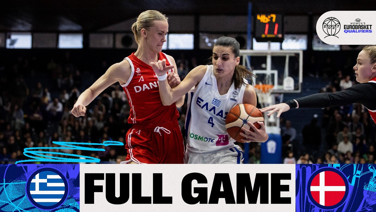 First Round | Greece v Denmark | Full Basketball Game | FIBA Women's EuroBasket 2027 Qualifiers