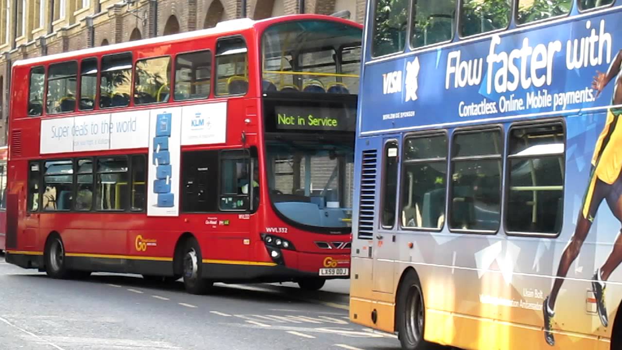 Go Ahead London Not in Service WVL332 LX59DDJ Wright Eclipse Gemini 2 VolvoB9TL Peckham (PM)