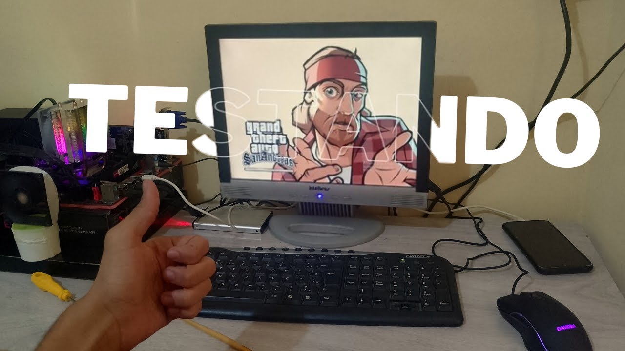 🔴 TESTANDO JOGOS NO MEU PRIMEIRO PC GAMER DE R$600 👌