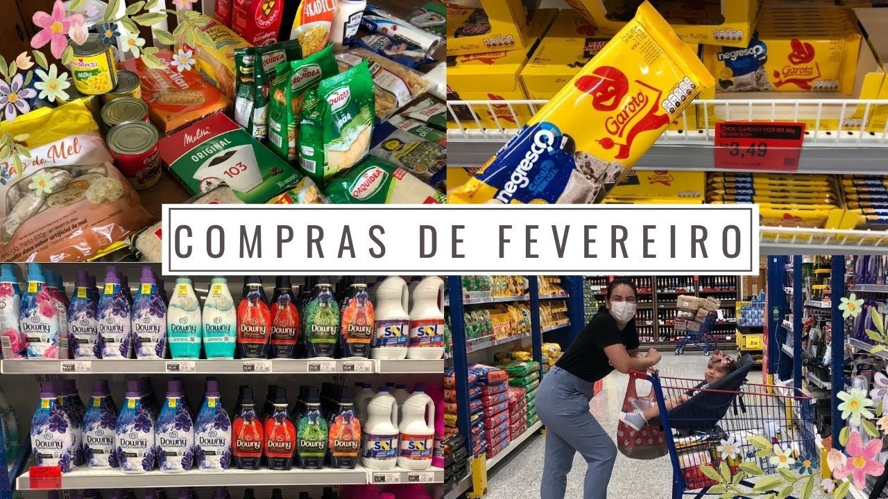 VLOG ♥ COMPRAS DO MERCADO - MÊS FEVEREIRO - Pegando promoções