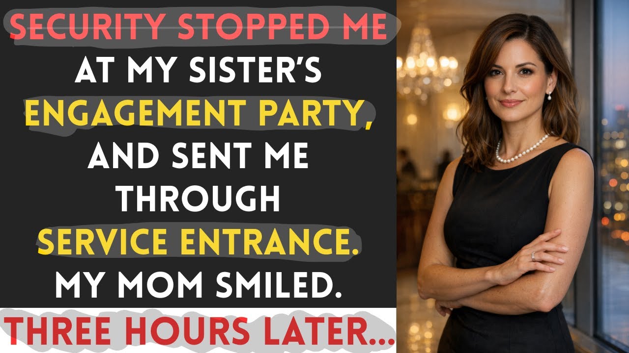 My Mother Watched as Security Sent Me to the Service Entrance at My Sister’s Engagement Party!!