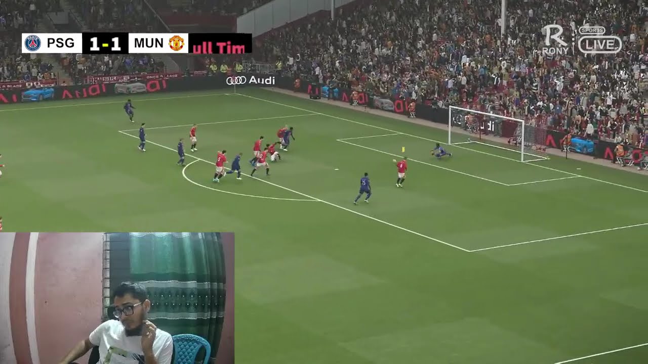 ПСЖ против Манчестер Юнайтед | Геймплей PES 21 и комментарии с веб-камерой