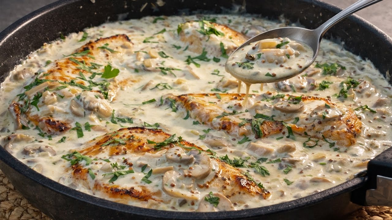 Вы Обязаны Попробовать Эту Сливочную Курицу! 🤤🍗